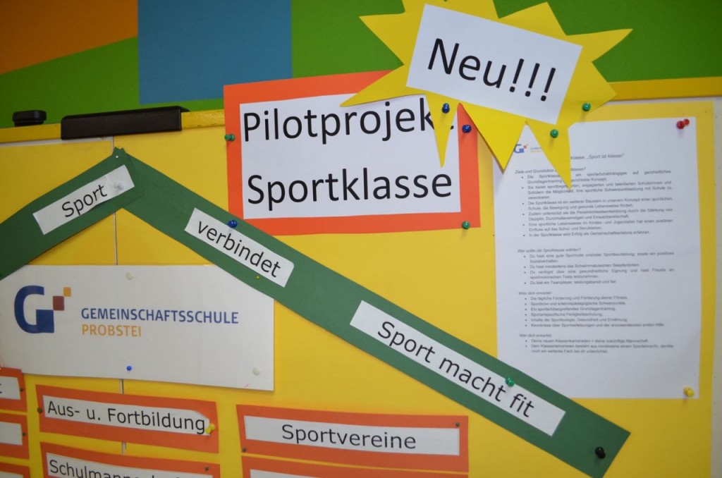 Neu im GSP-Angebot ab dem Schuljahr 2015/16 ist das Pilotprojekt „Sportklasse“.